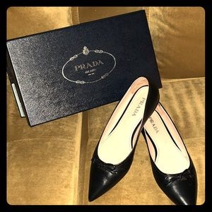 Prada Black Flats
